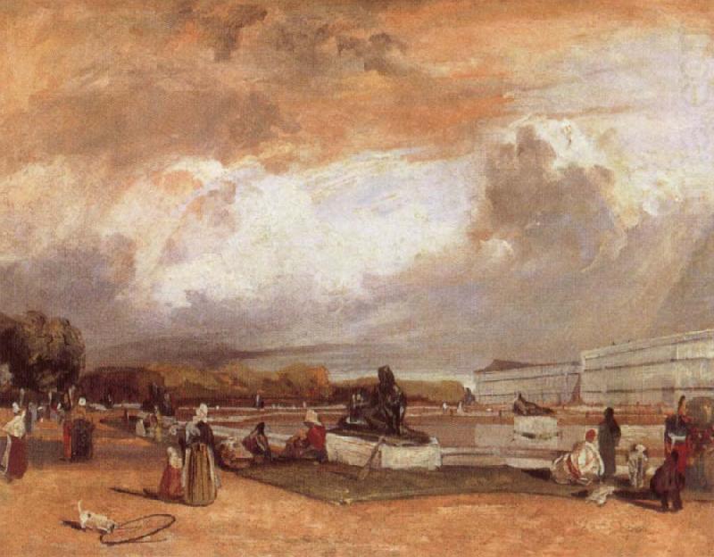 Water Basin at Versailles, Richard Parkes Bonington